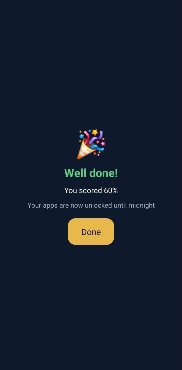 Celular desbloqueado até a meia-noite com uma sequência de 12 dias